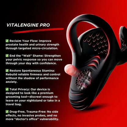 VitalEngine Pro-The #1 5-in-1 at-home trainer that reverses ED; PE with advanced precision