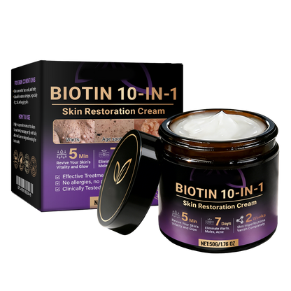 ✨Made and Shipped from USA ✨Biotin 10-in-1 Skin Restoration Cream 🍀