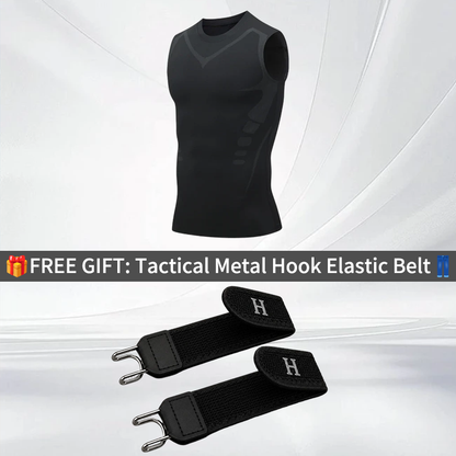 🔥LAST DAY SPECIAL PRICE: 29.9$ ! 💪 Ionic Shaping Vest – Compression & Cooling – Body Contouring & Sleeveless – Invisible Under Clothes 🕶️
