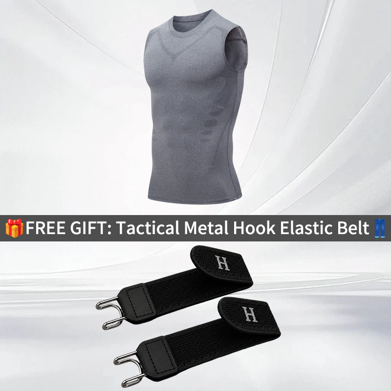 🔥LAST DAY SPECIAL PRICE: 29.9$ ! 💪 Ionic Shaping Vest – Compression & Cooling – Body Contouring & Sleeveless – Invisible Under Clothes 🕶️