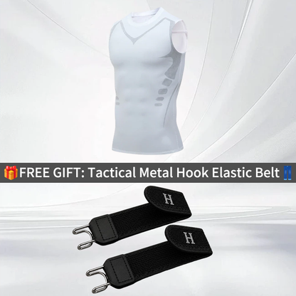 🔥LAST DAY SPECIAL PRICE: 29.9$ ! 💪 Ionic Shaping Vest – Compression & Cooling – Body Contouring & Sleeveless – Invisible Under Clothes 🕶️