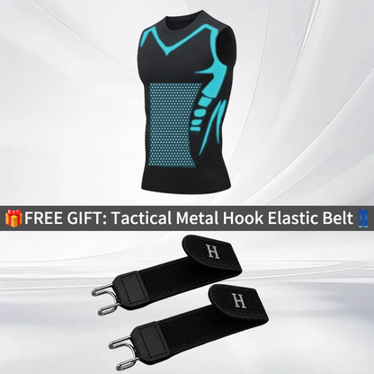 🔥LAST DAY SPECIAL PRICE: 29.9$ ! 💪 Ionic Shaping Vest – Compression & Cooling – Body Contouring & Sleeveless – Invisible Under Clothes 🕶️