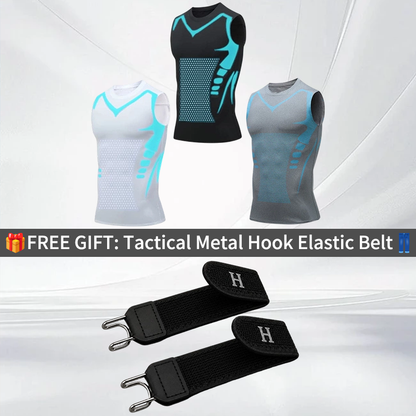 🔥LAST DAY SPECIAL PRICE: 29.9$ ! 💪 Ionic Shaping Vest – Compression & Cooling – Body Contouring & Sleeveless – Invisible Under Clothes 🕶️