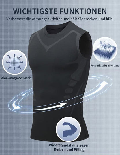 🔥LAST DAY SPECIAL PRICE: 29.9$ ! 💪 Ionic Shaping Vest – Compression & Cooling – Body Contouring & Sleeveless – Invisible Under Clothes 🕶️
