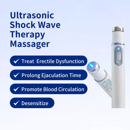 Advanced Acoustic Shockwave Therapy restores penile tissue health to enhance rise rigidity, stamina, and male performance confidence, relieving muscle pain, joint stiffness, tendon discomfort