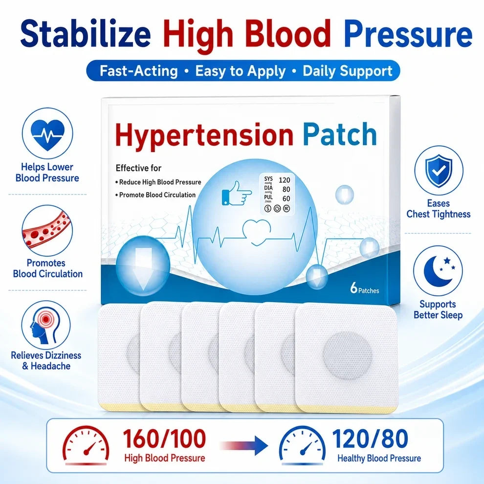 Hypertension Patch for Sudden Illness Protection in Older Adults — Weekly Support for Maintaining Healthy Blood Pressure - TH