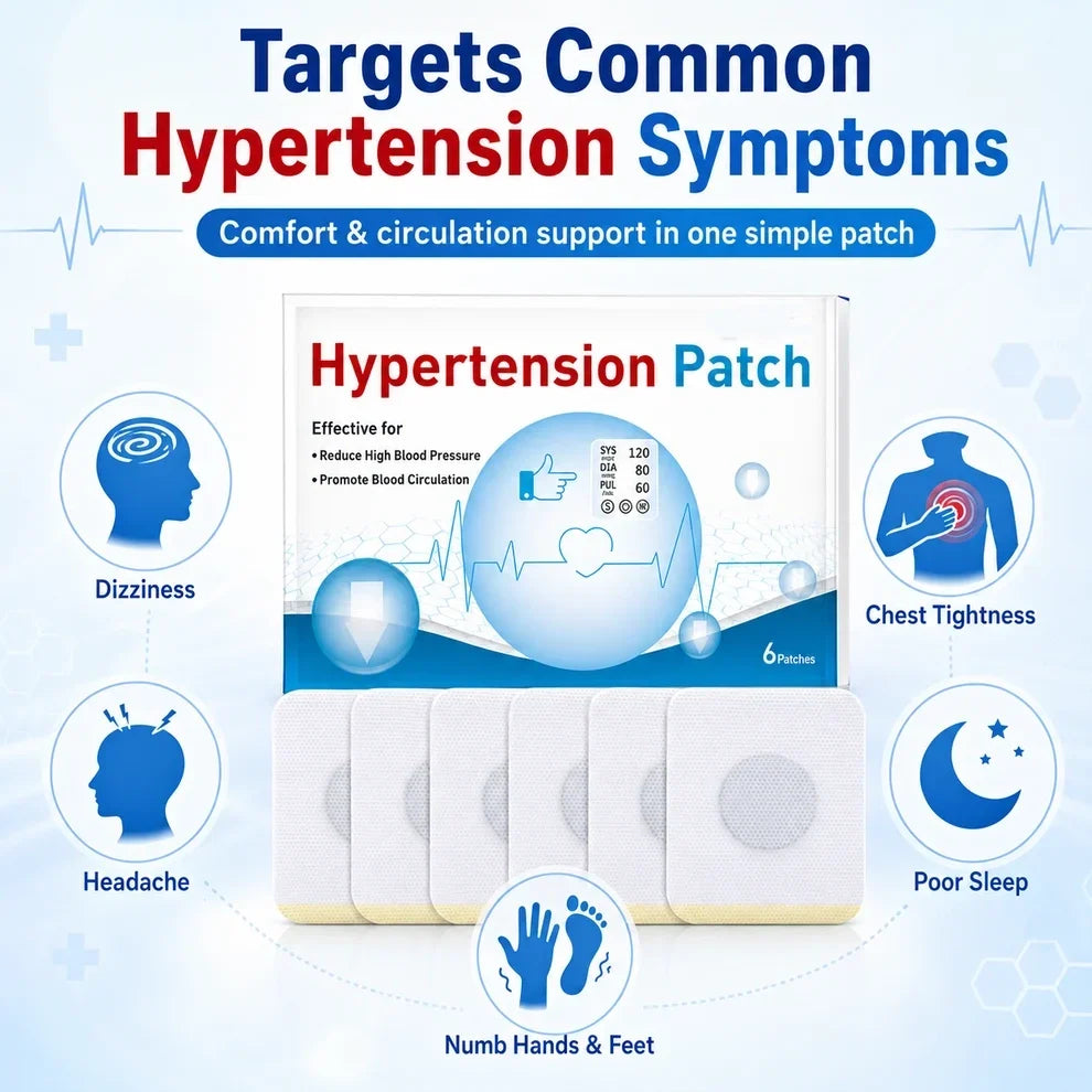 Hypertension Patch for Sudden Illness Protection in Older Adults — Weekly Support for Maintaining Healthy Blood Pressure - TH
