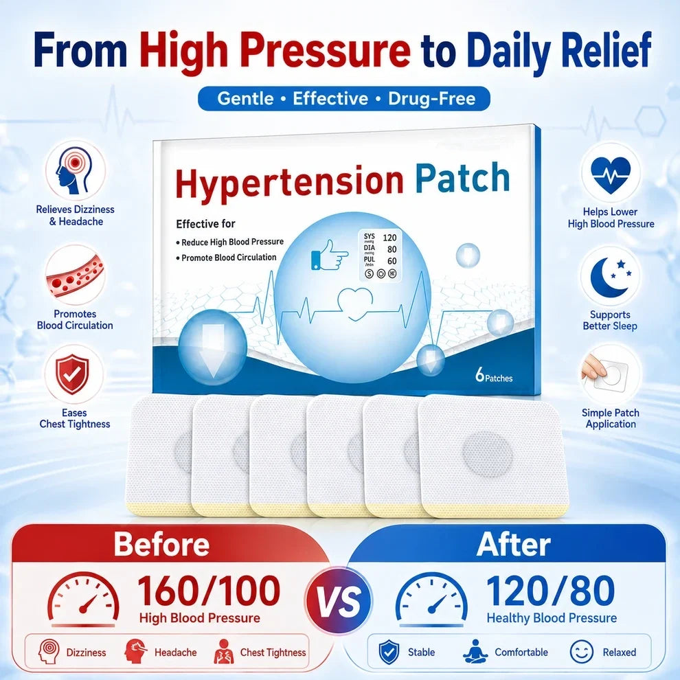 Hypertension Patch for Sudden Illness Protection in Older Adults — Weekly Support for Maintaining Healthy Blood Pressure - TH