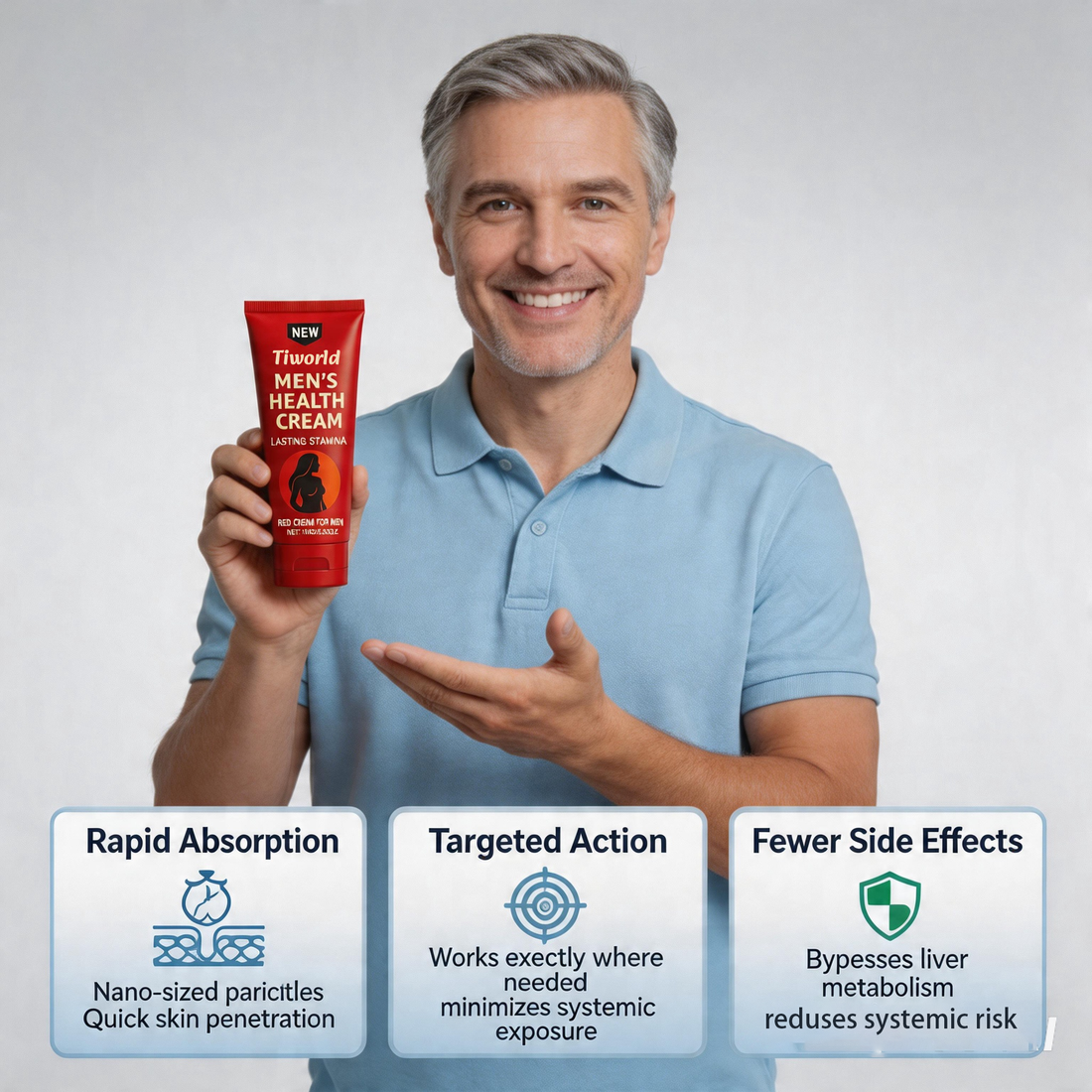 👑Tiworld® Cream for Men | 🔥Increase your penis size by up to 4.5 cm in just 7 days!✅