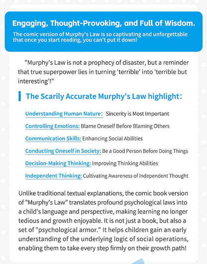 🔥 Last day - 50% off 🙏🏼 Murphy’S Law Life Principles for Children：A Comprehensive Guide Tobenef