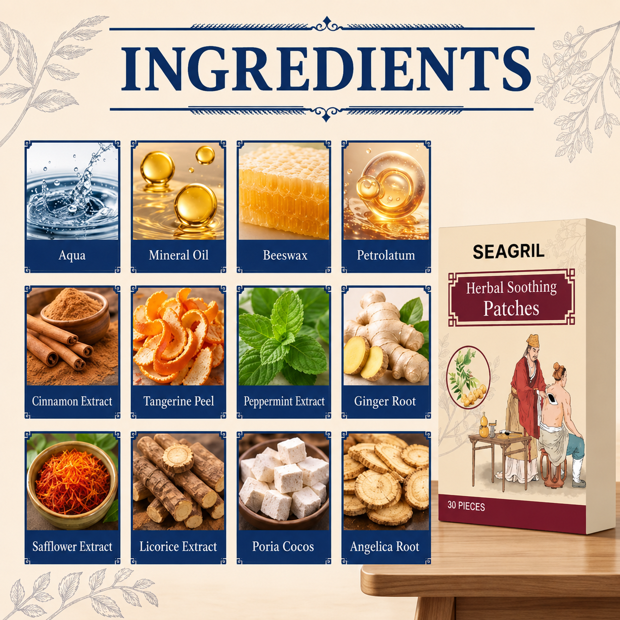 SEAGRIL® Herbal Soothing Patches