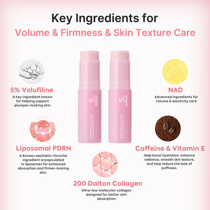🔥LAST DAY 60% OFF🎁 Korean PDRN Pink Collagen Volume Multi Balm