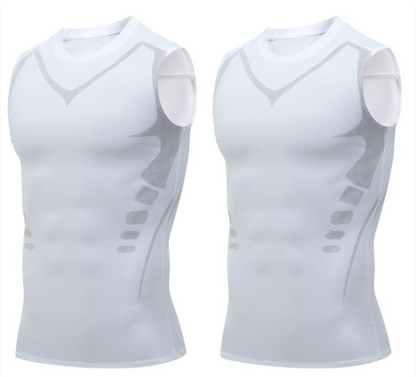 🔥LAST DAY SPECIAL PRICE: 29.9$ ! 💪 Ionic Shaping Vest – Compression & Cooling – Body Contouring & Sleeveless – Invisible Under Clothes 🕶️
